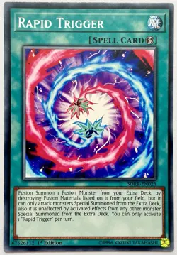 SDRR-EN023 Rapid Trigger - Common 1st Edition Near Mint YuGiOh Card - Image 1