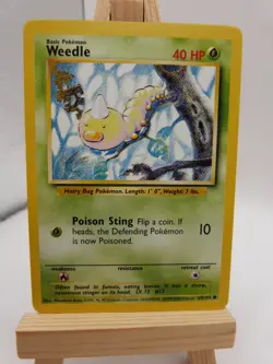 Pokemon Common Card : Weedle 69/102 (Base Set) - Image 1