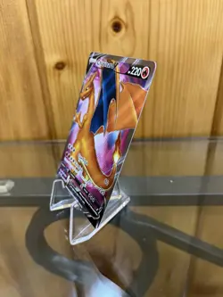 Pokemon Card Charizard V SWSH050 Full Art Champions Path ETB Promo NM 2020 - Image 3
