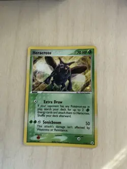Pokemon TCG Heracross EX Hidden Legends Holo Card 7/101 Rare - Image 1