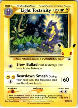 Light Toxtricity SWSH137 SWSH: Sword & Shield Promo Cards Holo - Image 1