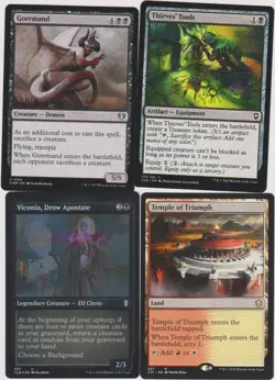 15x ALL FROM COMMANDER BLACK CARDS MAGIC MTG N-MINT MOSTLY UNCOMMON C-19 - Image 1