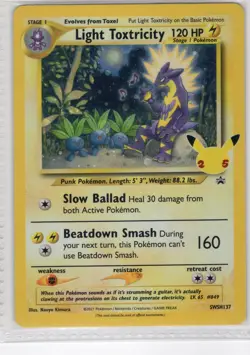 Light Toxtricity SWSH137 SWSH: Sword & Shield Promo Cards Holo - ACTUAL CARD - Image 1