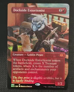 MTG Dockside Extortionist (Borderless) Double Masters 360 2x2 2022 NM Foil - Image 1