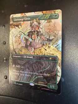 Llanowar Elves Halo Foil MTG Secret Lair Encyclopedia Of Magic (0039) Fresh! - Image 2