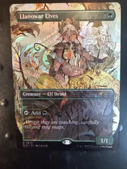 Llanowar Elves Halo Foil MTG Secret Lair Encyclopedia Of Magic (0039) Fresh! - Image 5