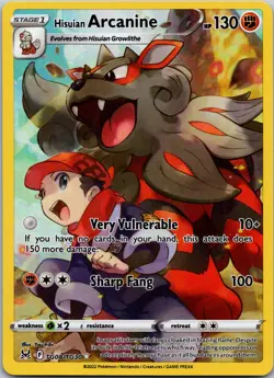 Hisuian Arcanine TG08/TG30 Pokemon Card TCG NM - Image 1