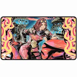 Aetherdrift Chandra AR Enhanced Stitched edge PLAY MAT PLAYMAT ULTRA PRO MTG - Image 1