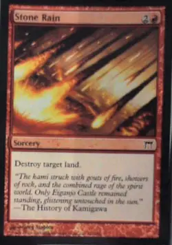 Stone Rain - Champions of Kamigawa: #191, Magic: The Gathering - Foil Nm R248 - Image 1