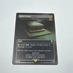 MTG Magic The Gathering NM BALIN'S TOMB - ANCIENT TOMB Lord of the Rings Foil - Image 1