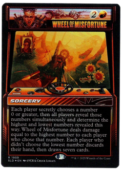 Wheel of Misfortune 1959 Rainbow Foil Borderless Secret Lair MTG Near Mint - Image 1