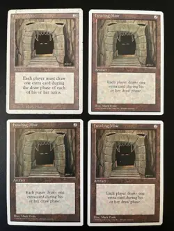 MTG- Howling Mine x4 (1x Revised, 3x 4th Edition) - Image 1