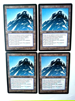 Magic the Gathering MTG Ice Age LAND CAP X4 (2 NM, 2 VLP/EX) R 1995 Vintage! - Image 2