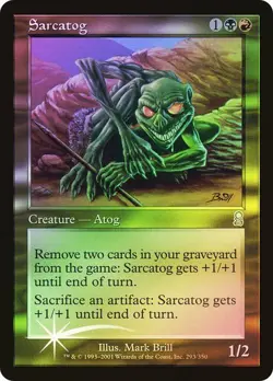 Odyssey MTG FOIL Sarcatog Magic - Image 1