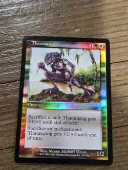 THAUMATOG uncommon foil 2001 ODYSSEY Magic the Gathering Unplayed NM - Image 1