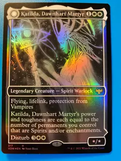 MTG 1x FOIL SHOWCASE Katilda, Dawnhart Martyr # 317 Innistrad: Crimson Vow x1 NM - Image 1