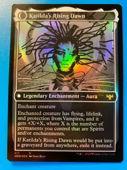 MTG 1x FOIL SHOWCASE Katilda, Dawnhart Martyr # 317 Innistrad: Crimson Vow x1 NM - Image 2