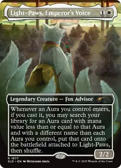 Light-Paws, Emperor's Voice (Rainbow Foil) [Secret Lair Drop Series] Magic MTG - Image 1