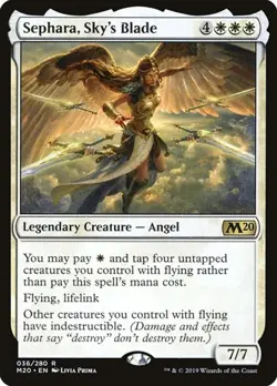 1x Sephara, Sky's Blade NM Eng MTG - Core Set 2020 - Image 1