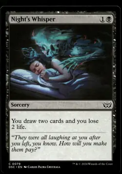 Night's Whisper #79 MTG Duskmourn NM X1 - Image 1