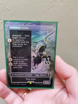MTG - Summon: Ixion FOIL Borderless - Final Fantasy FFX - Rare 0195 - Image 3