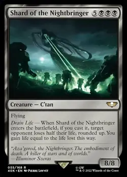 Near Mint x 1 Shard of the Nightbringer Commander: Warhammer 40,000 - Image 1