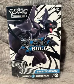 Pokemon TCG Scarlet Violet 10.5 Black Bolt Booster Bundle Factory Sealed 6 Pack - Image 1