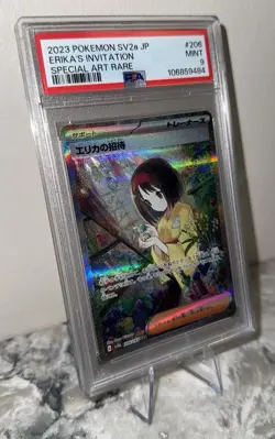 2023 Pokemon SV2a #206 Erika’s Invitation SAR - PSA 9 MINT Japanese - Image 4