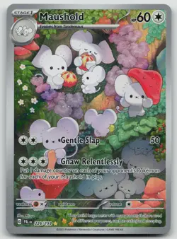 Pokemon TCG Maushold 226/193 Paldea Evolved Holo Illustration Rare LP - Image 1