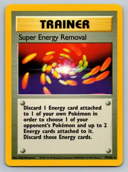 Pokemon Super Energy Removal 79/102 Base Set Unlimited Rare NM See Pictures - Image 1