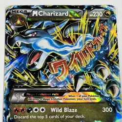 Pokemon Mega M Charizard EX 69/106 Holo Foil Ultra Rare 2014 XY Flashfire MP-LP - Image 2