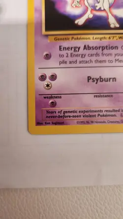 Mewtwo 3 WOTC Black Star Promo WB Presents Pokemon The First Movie Stamped LP - Image 5