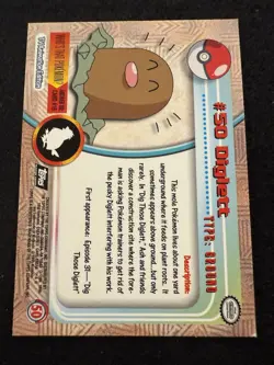 Pokemon Diglett Topps Foil #50 in LP condition! - Image 2