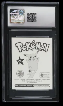 1998 Pokemon Merlin Sticker Magikarp CGC 10 Japan #S20 Holographic - Image 2