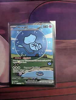 Pokemon TCG Paldean Fates Bubble Mew EX 232/091 Special Illustration Rare SIR - Image 4