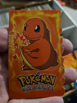 CHARMANDER #04 TOPPS EMBOSSED DIE-CUT POKEMON 1999 - Image 1