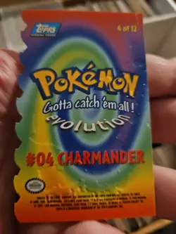 CHARMANDER #04 TOPPS EMBOSSED DIE-CUT POKEMON 1999 - Image 3