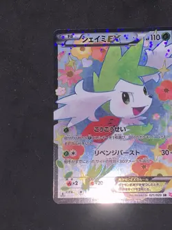 Japanese Pokemon Shaymin EX 021/020 Full Art Shiny Collection BW 2013 - Image 3