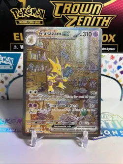 Pokemon TCG Alakazam EX 201/165 Special Illustration Rare Scarlet and Violet 151 - Image 1
