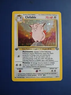 Clefable 1/64 1st Edition Holo Rare Pokemon TCG Jungle HP - Image 1