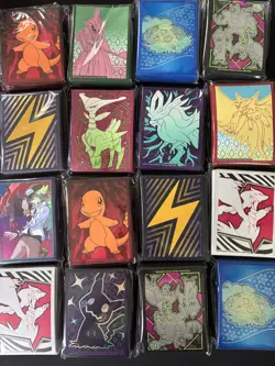 Pokemon TCG LOT OF 50 - ETB SEALED SLEEVE SETS AND ACCESSORIES. - Image 1