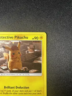 Detective Pikachu - SM194 - Pokemon Sun Moon Black Star Promo Holo Rare - NM - Image 3