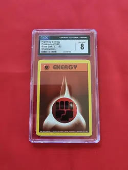 Pokemon: Fighting Energy #97/102 SHADOWLESS Base Set 1999 WOTC - CGC 8 - A49 - Image 1