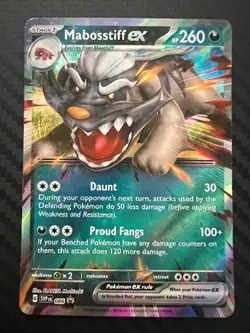 Pokemon TCG Mabosstiff EX 086 SV: Scarlet & Violet Promo NM - Image 1