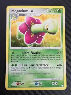 Pokemon TCG Meganium Mysterious Treasures 13/123 Holo Rare HP - Image 1