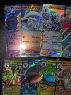 EX Lot Bundle Bulk Set 14x Ultra Rare SV Holo Reshiram Pokemon Cards AA9 - Image 3