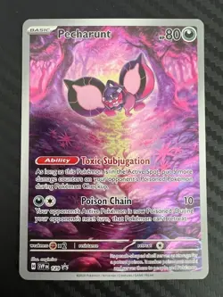 Pokemon TCG Pecharunt Promo 129 Full Art Scarlet & Violet Shrouded Fable NM - Image 1