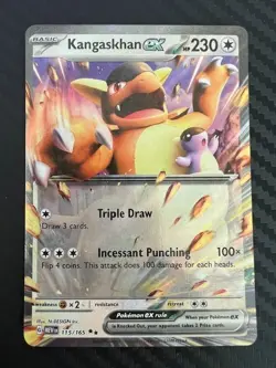Pokemon TCG Kangaskhan ex Scarlet & Violet-151 115/165 Holo Double Rare NM - Image 1