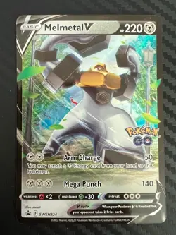 Pokemon TCG Melmetal V SWSH224/307 SWSH Black Star Promos NM - Image 1