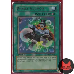 Yugioh Bubble Illusion DP1-EN024 Ultra Rare 1st Edition HP - Image 1